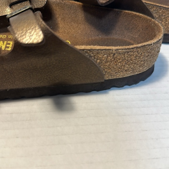 Birkenstock Sparta bronze metallic leather 38 regular sandals - Picture 7 of 11